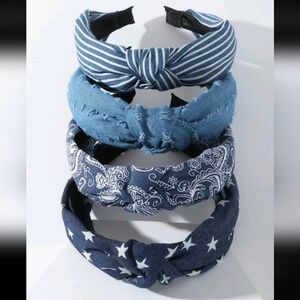 Denim Style Headbands New 4 Styles, Price Is For 1 Headband (choose Style)